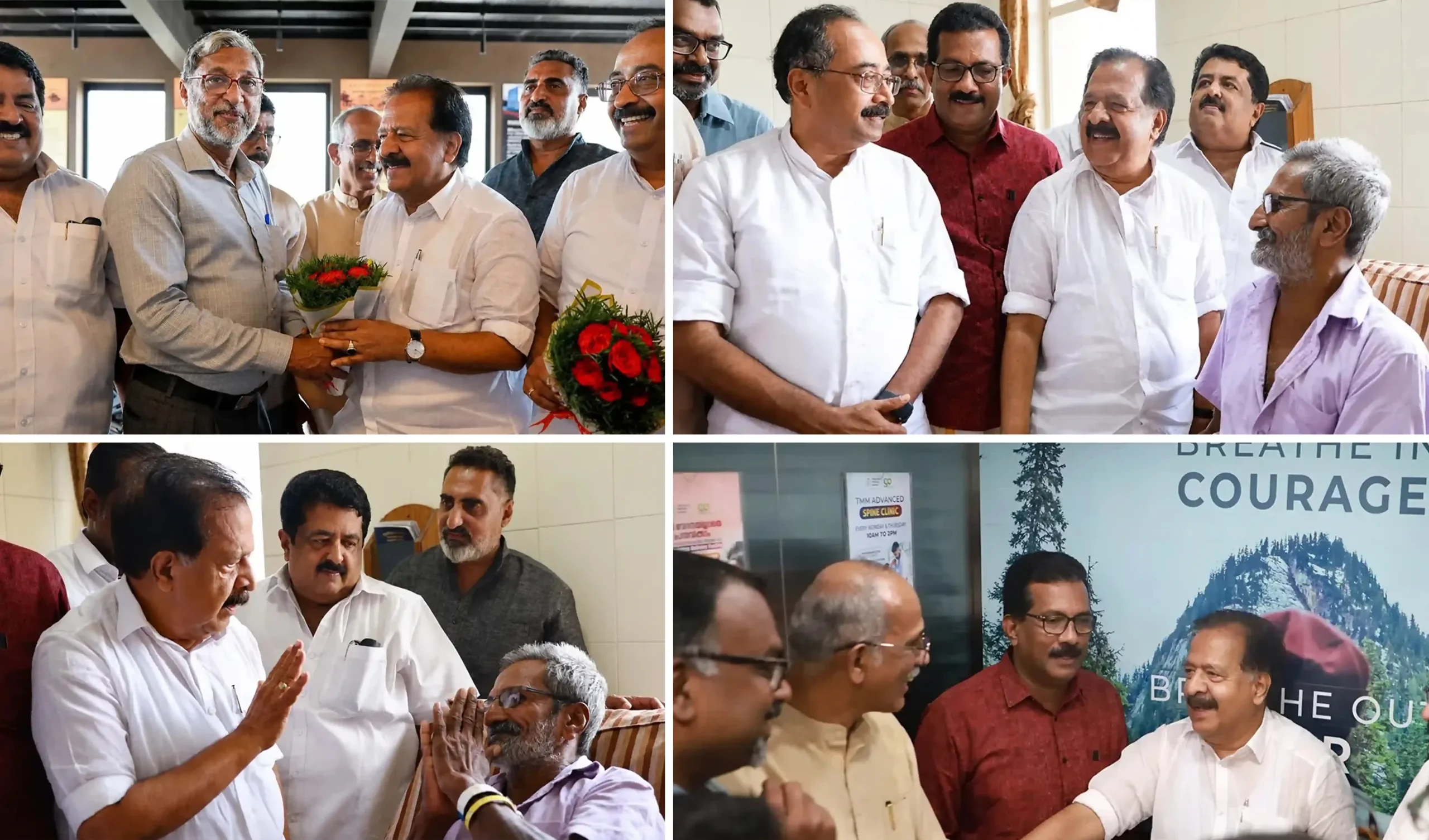 Minister Visits Police Volunteer Soman at TMM Hospital